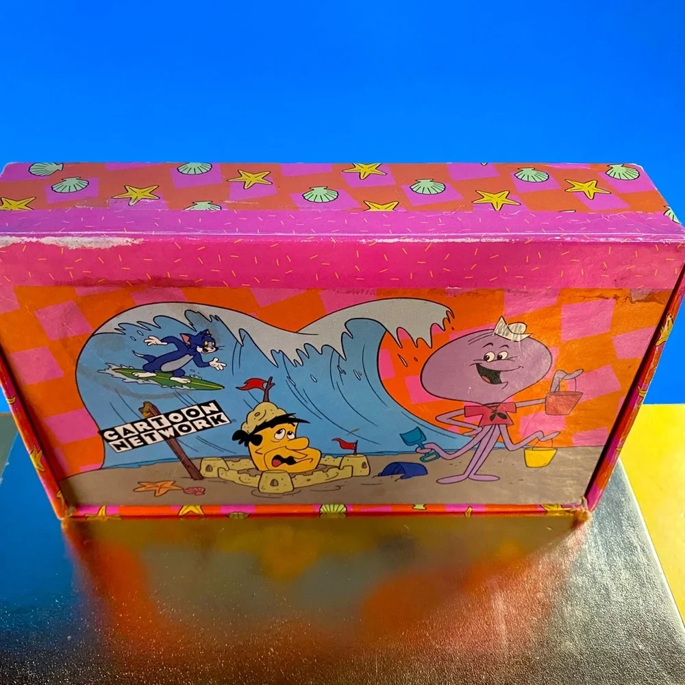 Cartoon Network 1994 Tom & Jerry, Fred Flintstone & Squiddly Diddly Pencil Box